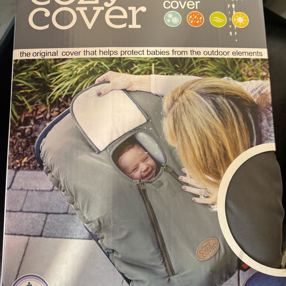 Cozy Cover Infant Car Seat Cover - Gray NWT